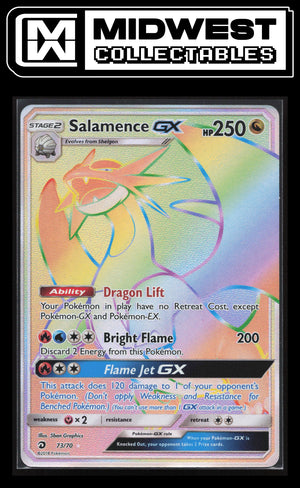 Pokémon Salamence GX (Secret) - Dragon Majesty #73/70 - Card ID# 10065