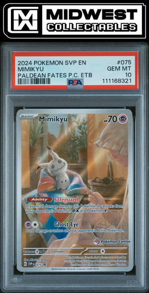 Pokémon Mimikyu - 2024 Pokemon Svp En-Sv Black Star Promo #075 - Card ID# 10083