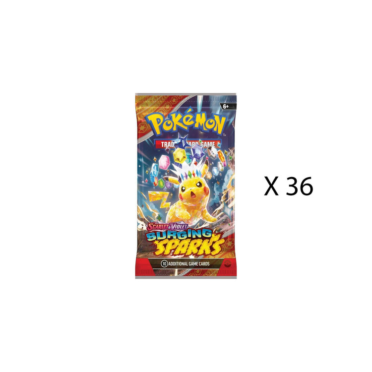 Pokémon Surging Sparks 36 Booster Pack Bundle