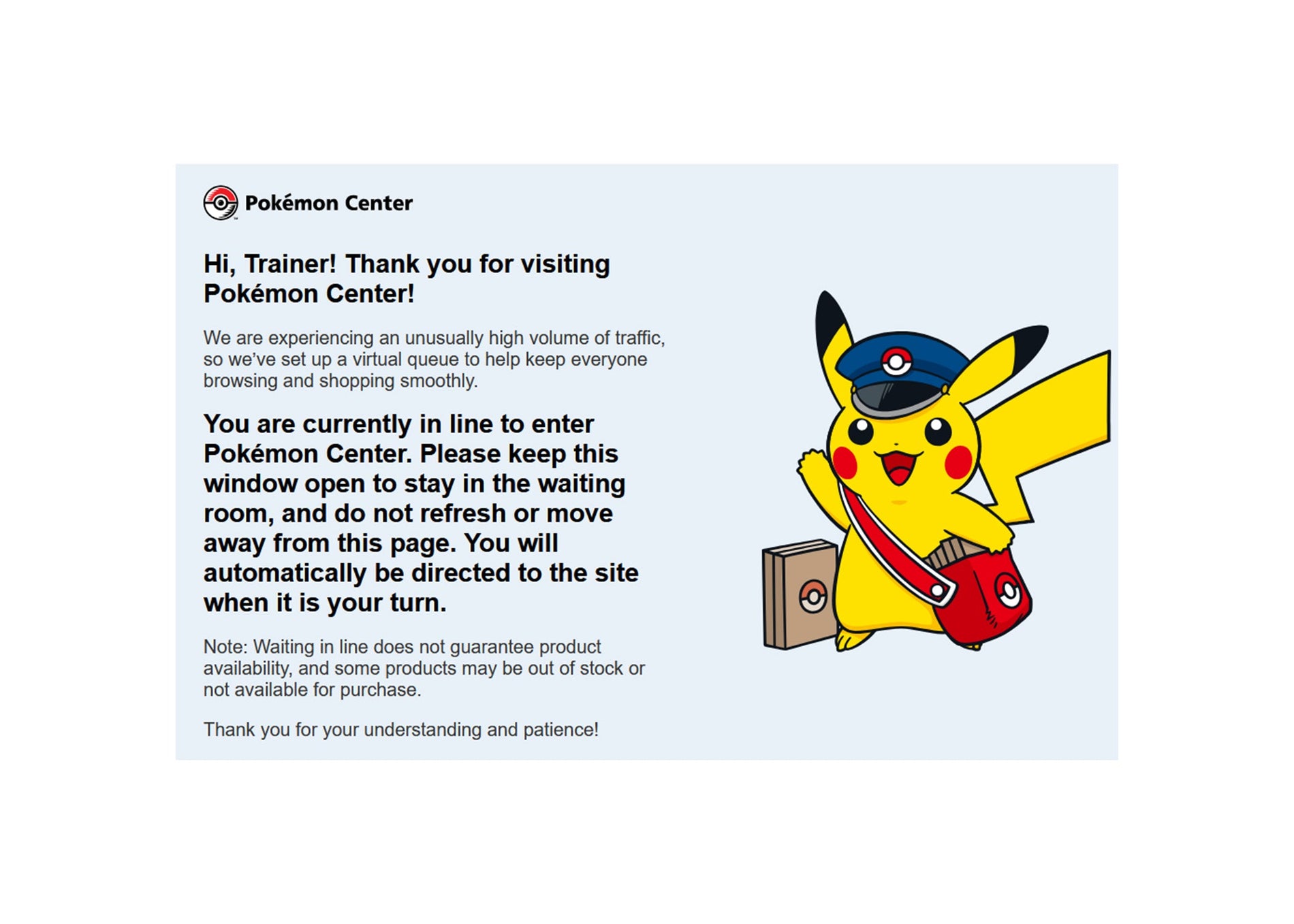 Pokemon Center Implements New Queue System to Combat Bots!