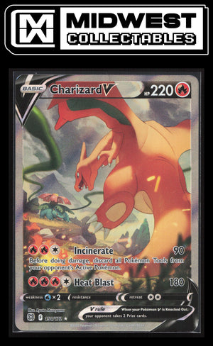 Pokémon Charizard V (Alternate Full Art) - SWSH09: Brilliant Stars #154/172 - Card ID# 10075