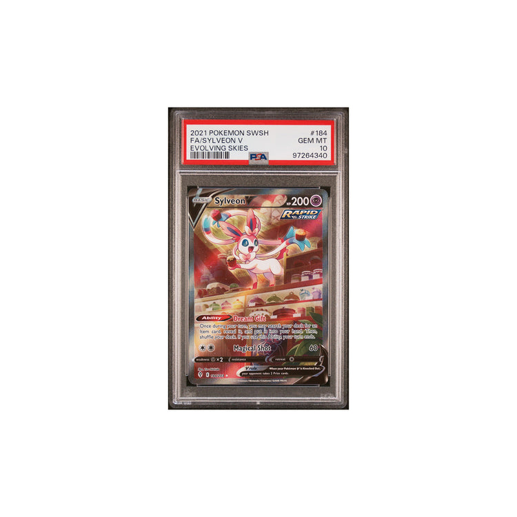 Pokémon 2021 Evolving Skies Sylveon V (Alternate Art) #184 PSA 10 GEM MINT [97264340]