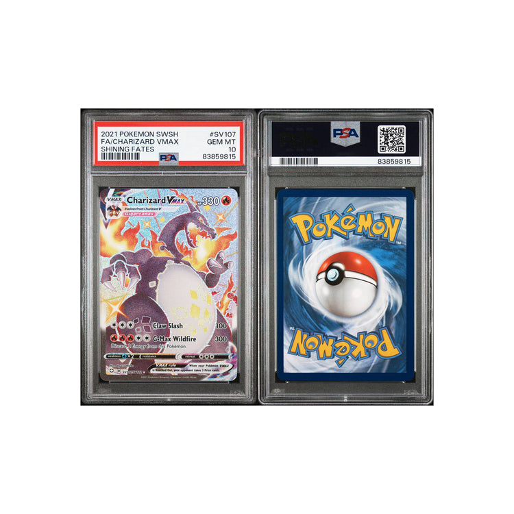 Pokémon Charizard (Full Art) Shining Fates  #SV107 PSA 10 GEM MINT [83859815]