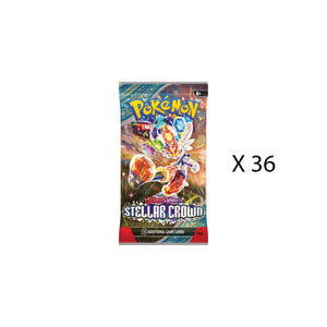 Pokémon Stellar Crown 36 Booster Pack Bundle