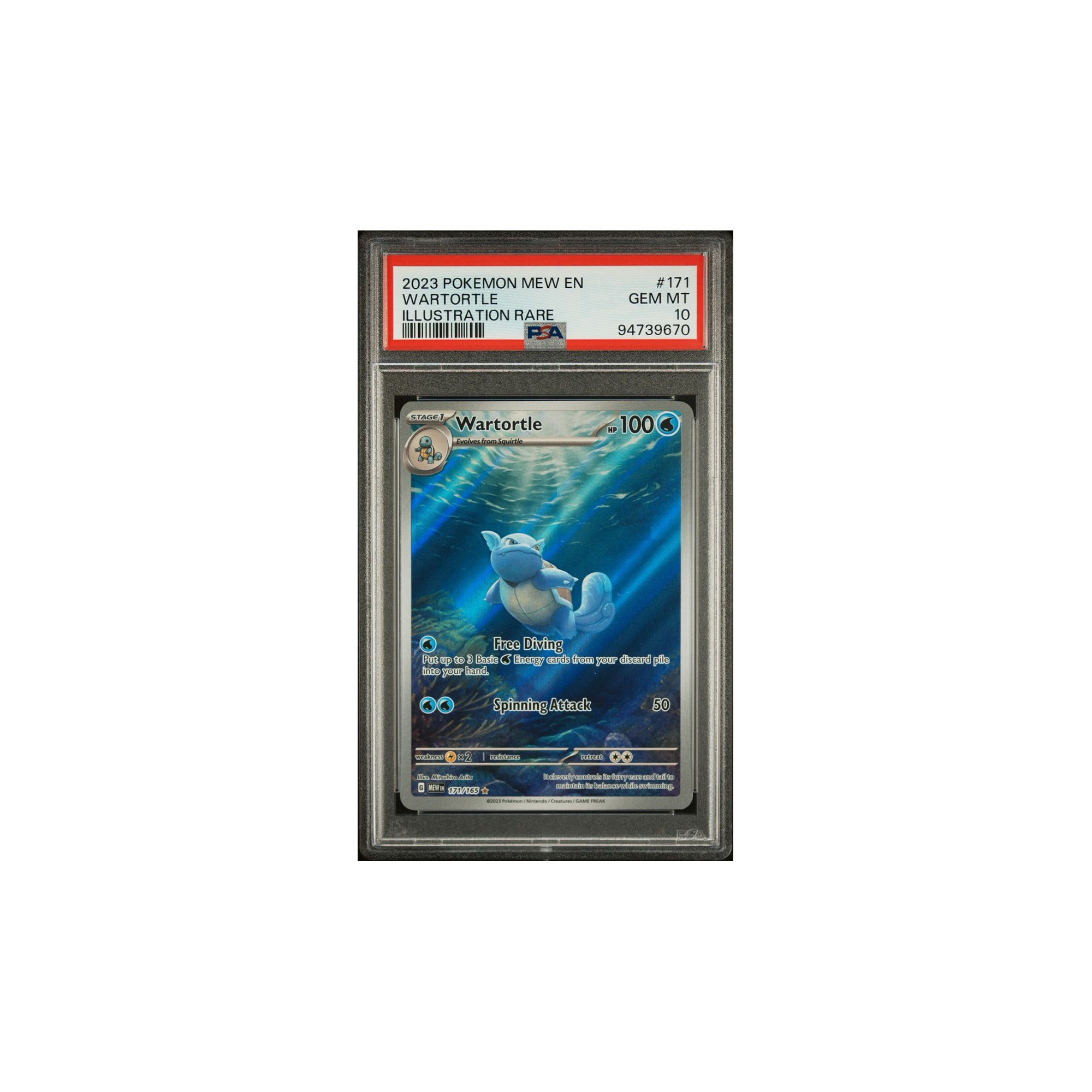 Pokémon 2023 151 Wartortle (Illustration Rare) #171 GEM MINT 10 [94739670]