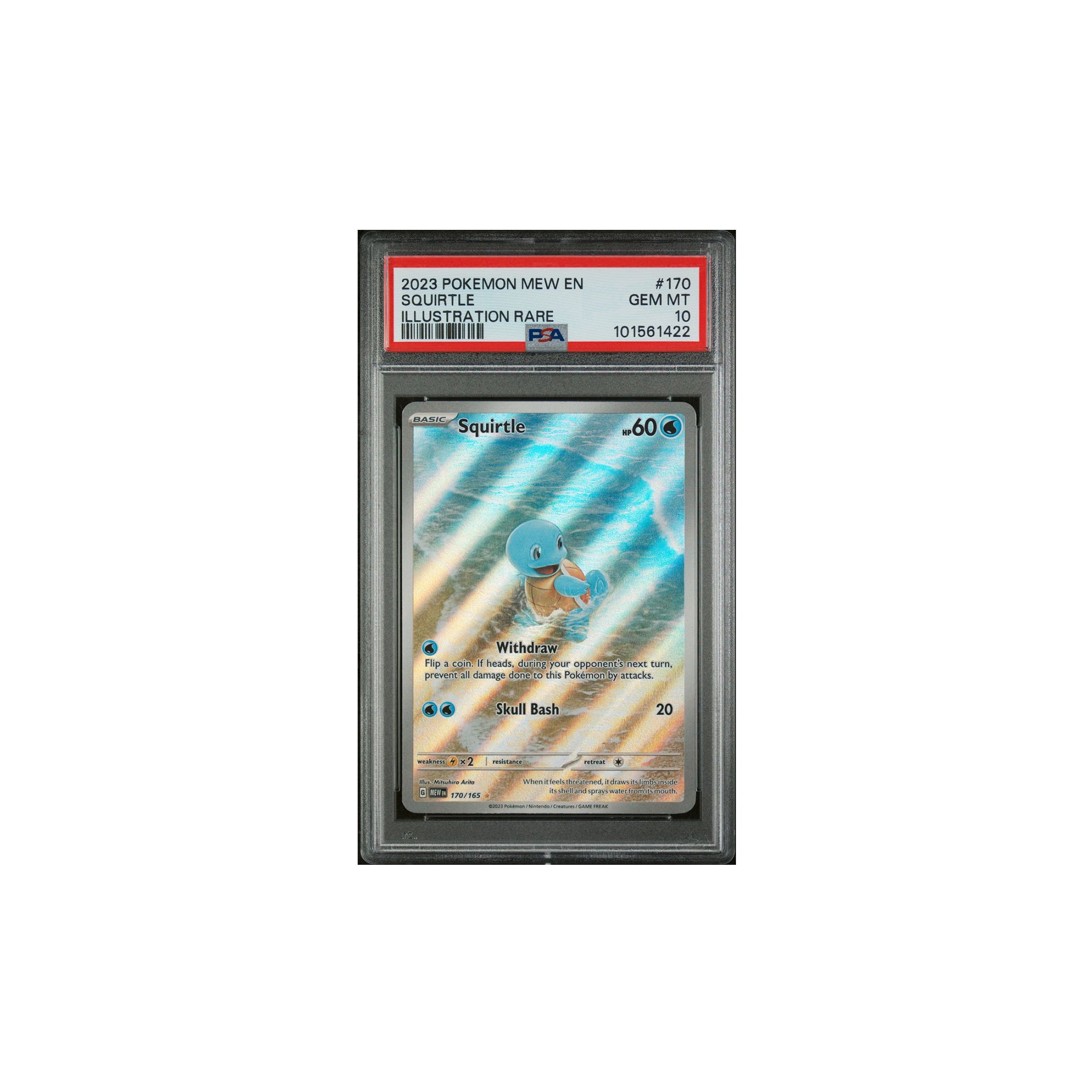 Pokémon 2023 151 Squirtle (Illustration Rare) #170 GEM MINT 10 [101561422]
